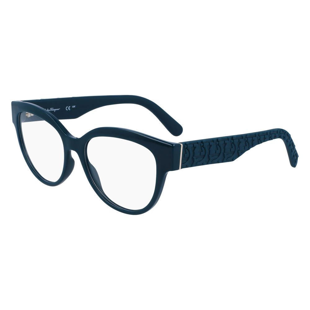 New FERRAGAMO SF-2957EN 321 Petrol Eyeglasses 54/16/140